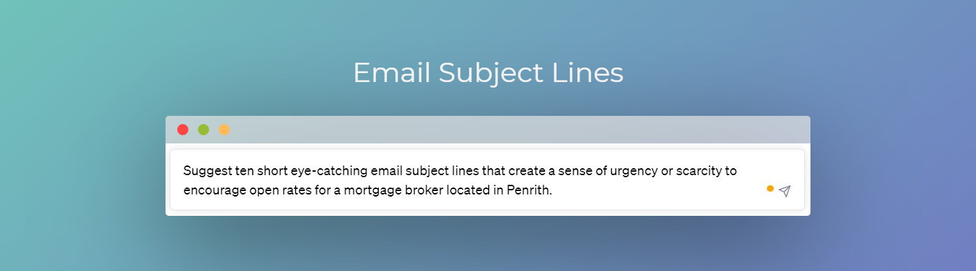 ChatGPT Prompt: Email Subject Lines