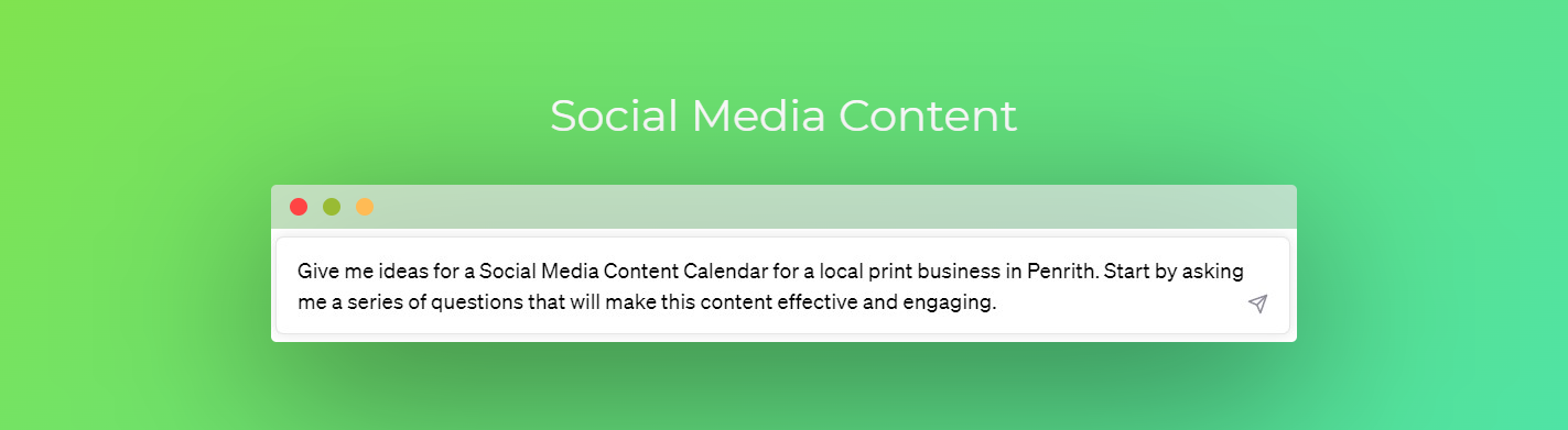 ChatGPT Prompt: Social Media Content