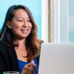 corporate woman computer