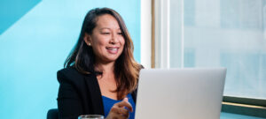corporate woman computer